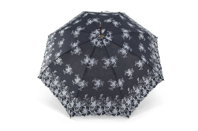 316406 Pattern Parasol - Black (2 Handle Choices)